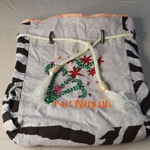Hand Crafted Nicaragua Cloth Backpack
